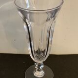 11 crystal champagne flutes, old and blown