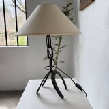 Brutalist 1950s "chain" table lamp