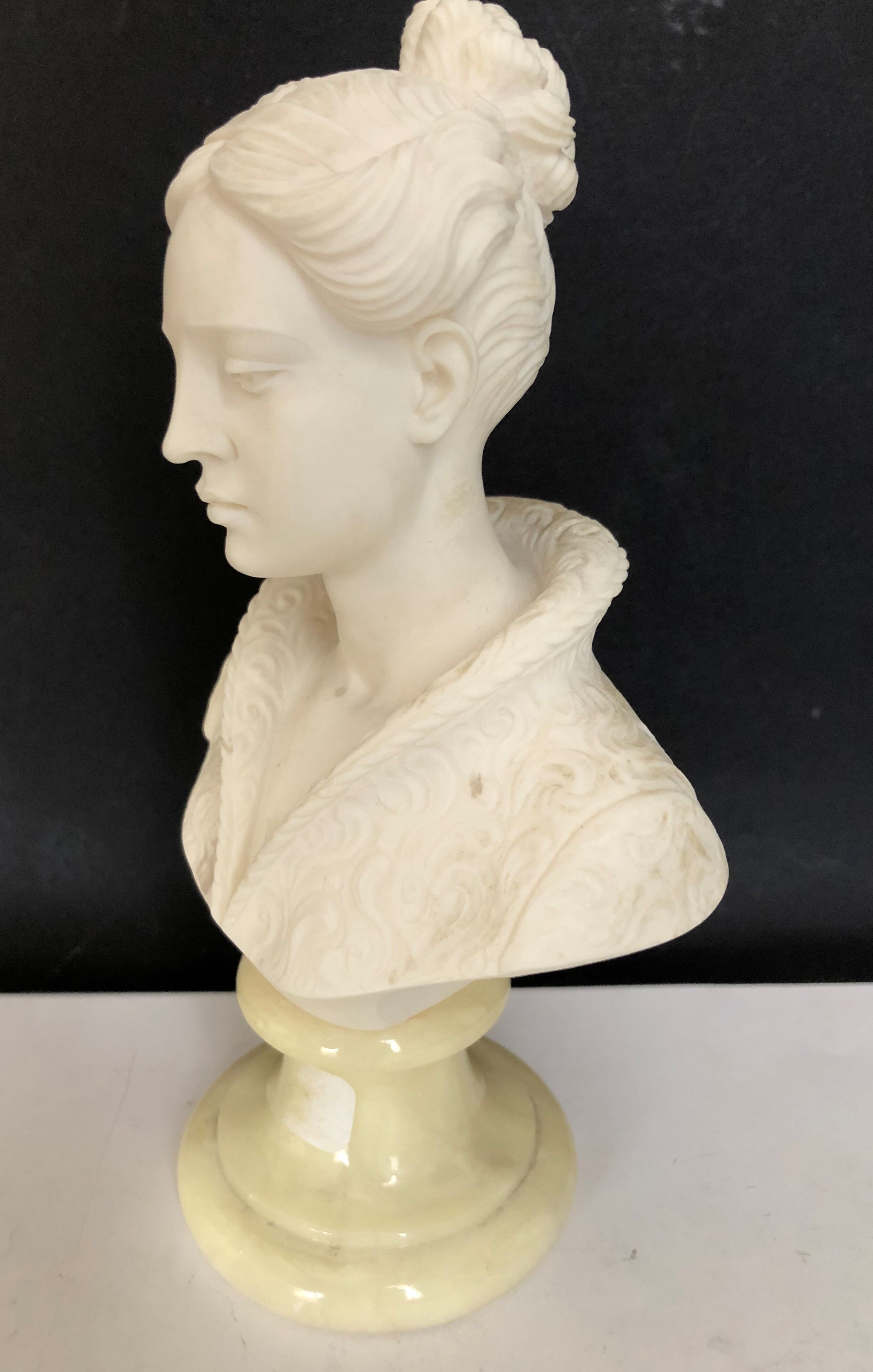 Alabaster bust