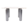 Wolfgang C.R. Mezger Marble on steel coffee table 1980s