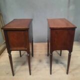 Louis XVI style bedside table from the nineteenth century.