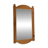 Miroir mural pin massif vintage