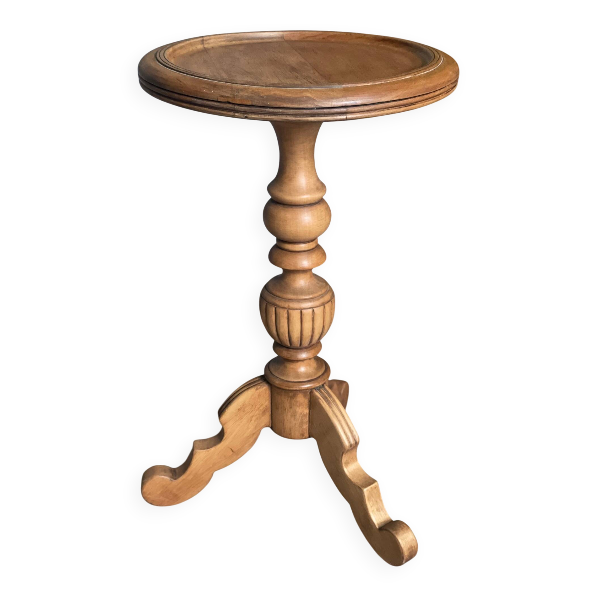 Solid oak side table