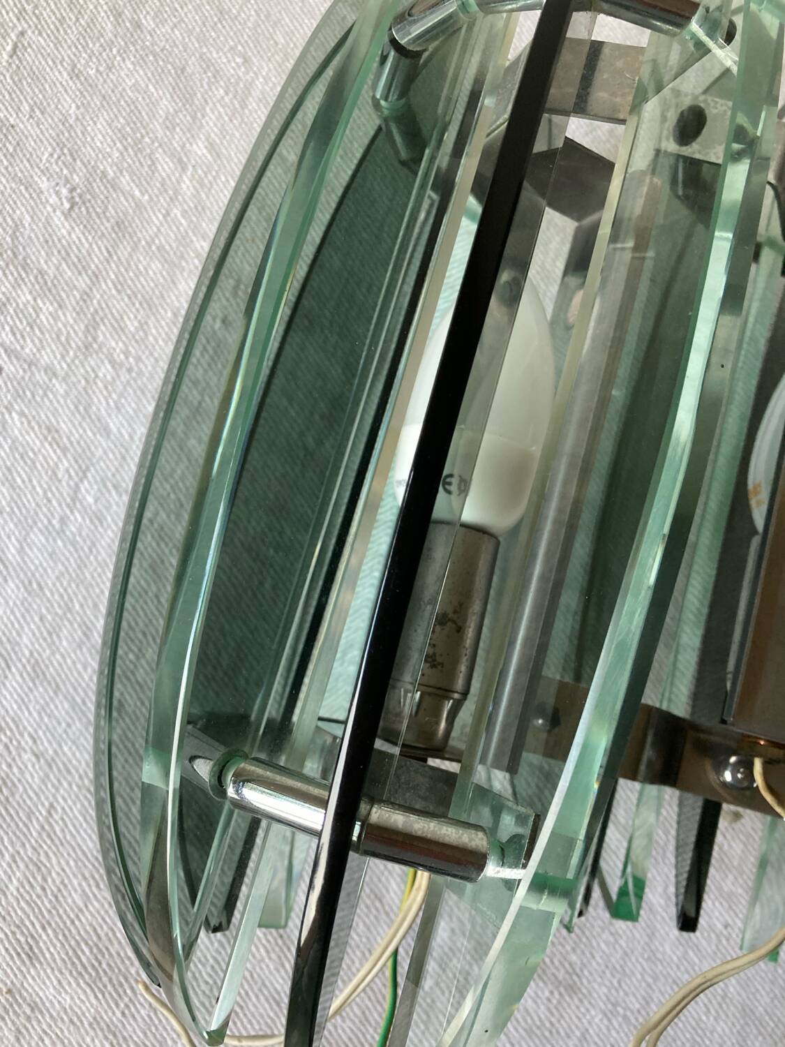 Pair of Veca wall lights from the 70s