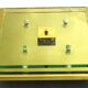 Brass and Glass Ceiling/ Wall Lamp by Hillebrand , 1990s
