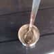 Antique Baptismal Cup + Silver-Plated Spoon - Bird Decoration -