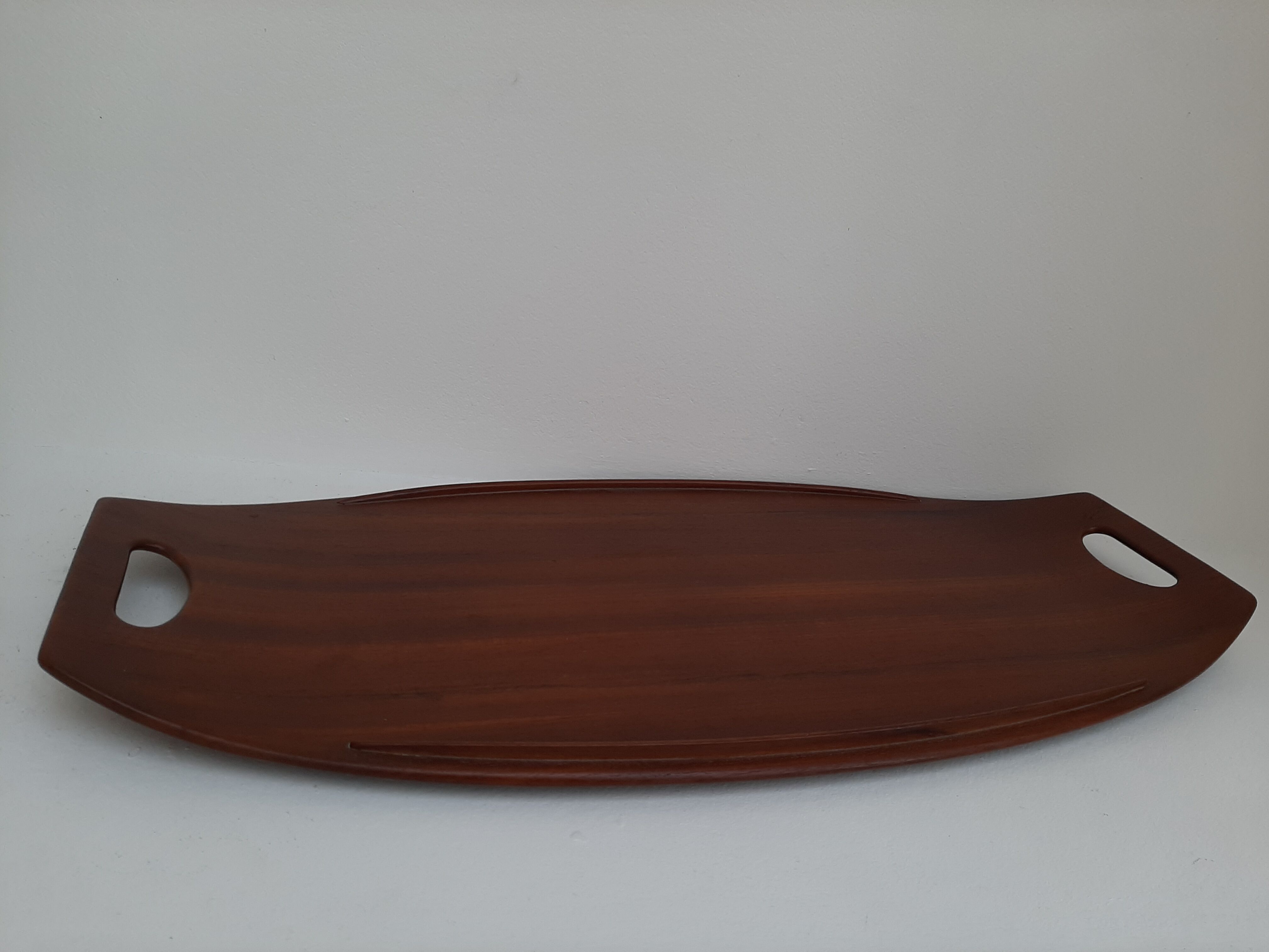 Danish vintage top for Dansk Design in teak 1950