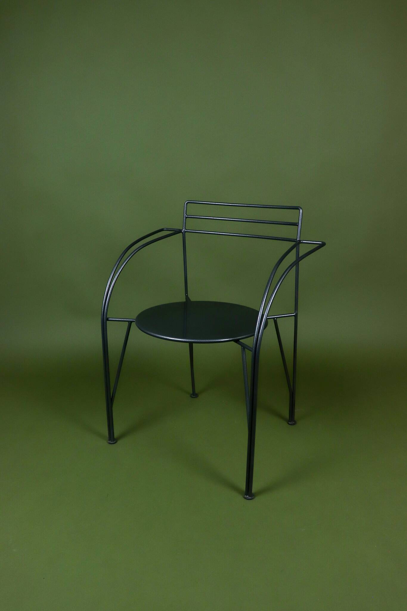 Silver Moon Armchair Pascal Mourgue metal 1985