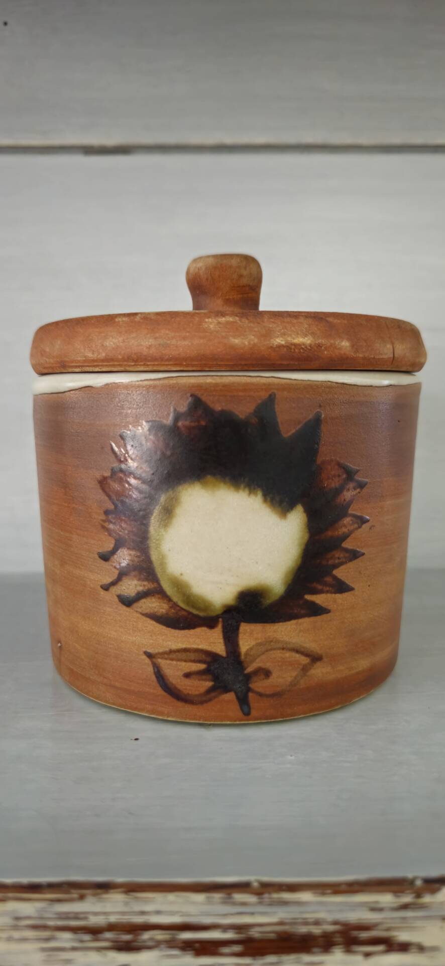 Vintage Vallauris stoneware pot from La Colombe