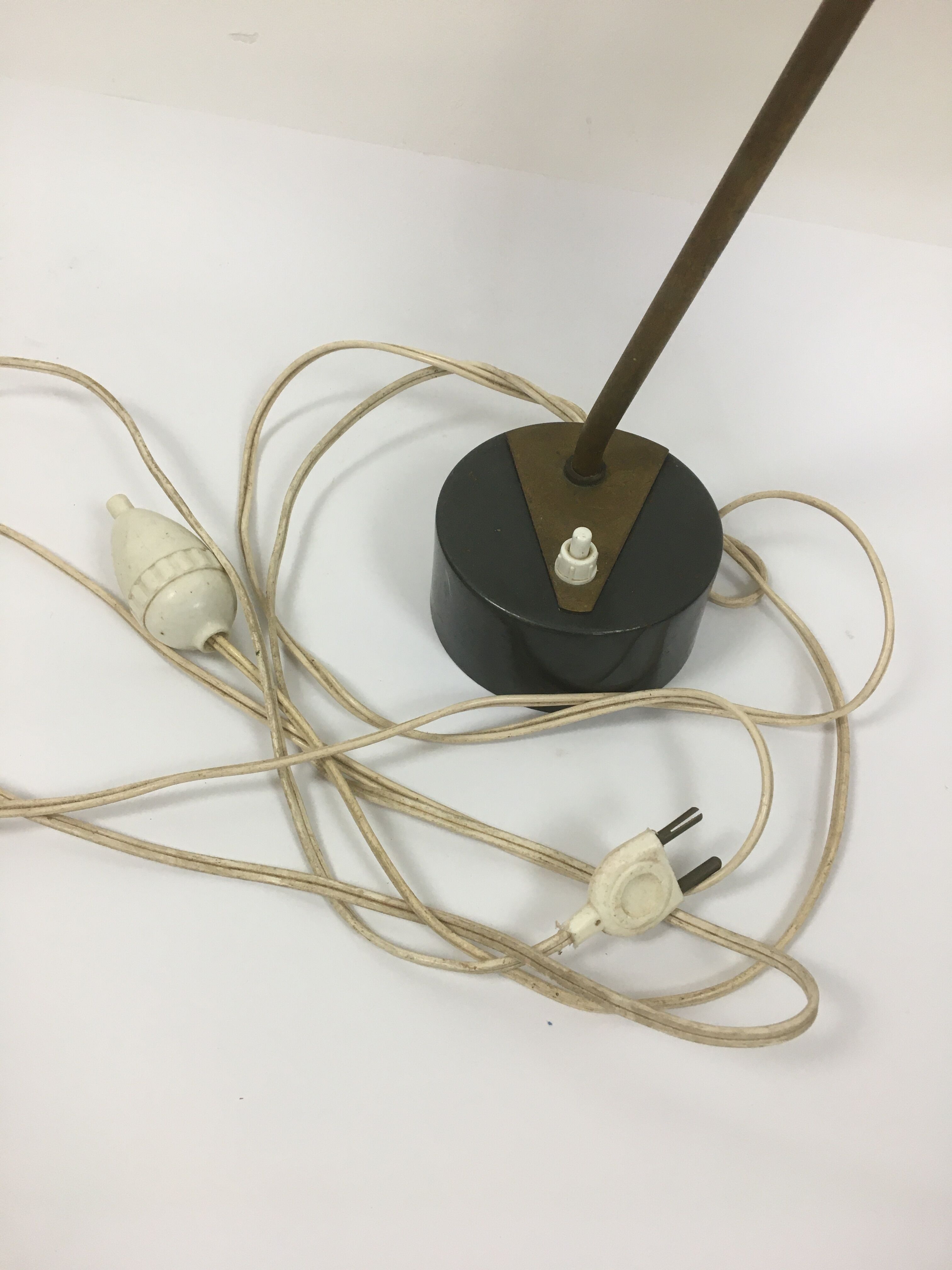 Brass desk lamp with ball joint 1950-60