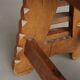 Oak Stool in the manner of architect CJ Blaauw, Amsterdam School /Art Deco