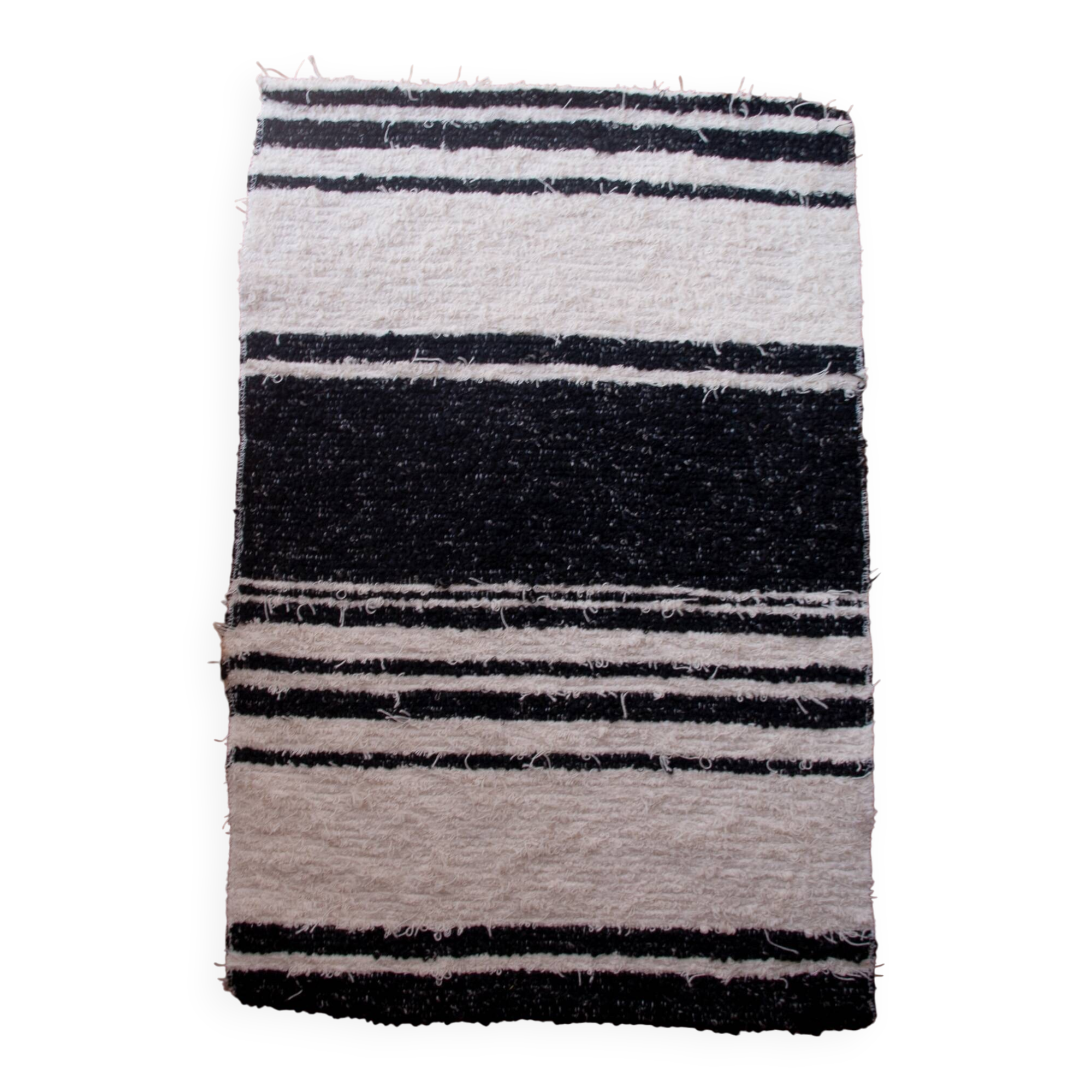 Tapis artisanal en coton recyclé