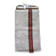 Old chevron towel with red and green stripes.