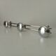 Vintage chrome wall coat rack from the 60s/70s.