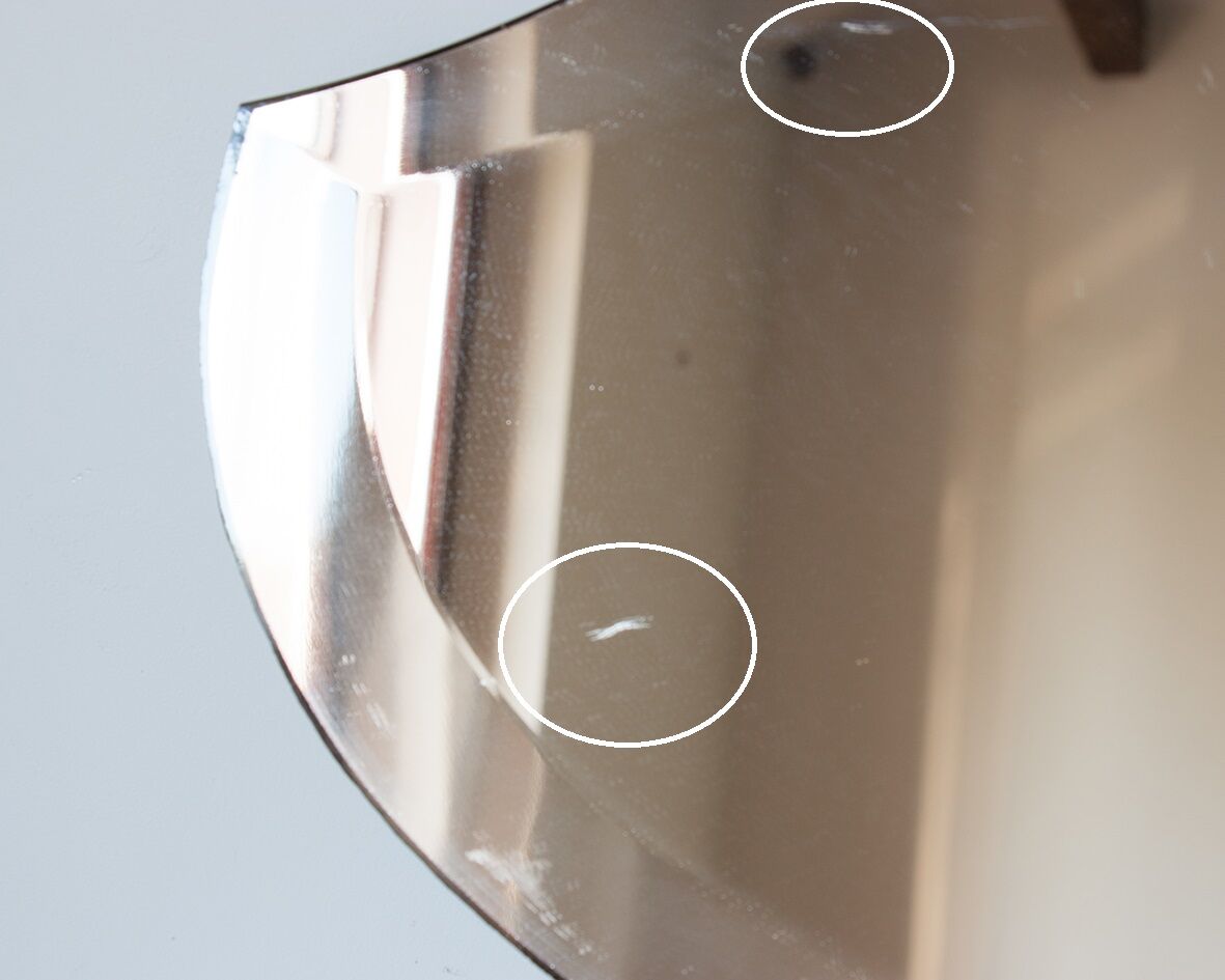 Bevelled mirror 100x40 cm