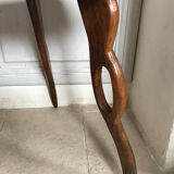Olivewood tripod stool