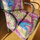 Armchair fabrics Fuego Figs Ld armrests black wood
