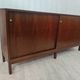 Vintage row walnut sliding doors