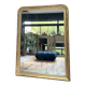 Large mirror 200/150cm Louis-Philippe 19th century, mercury glass overmantel for fireplace.