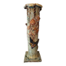 roller vase - Enameled terracotta - Decorated with butterflies - Art Nouveau style