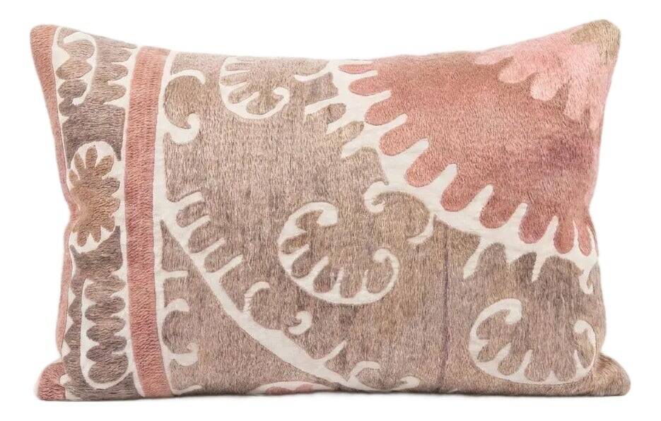 Vintage embroidered cushion cover 41x61 cm