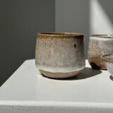 Meeting of three ceramic pieces: ice cup, small cup and small cup