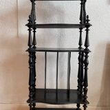 Napoleon III blackened wood music shelf