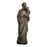 Statue of St Joseph and the infant Jesus, sculpted 18th century
