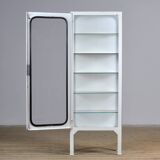 Armoire à pharmacie vintage en fer et verre, années 1970