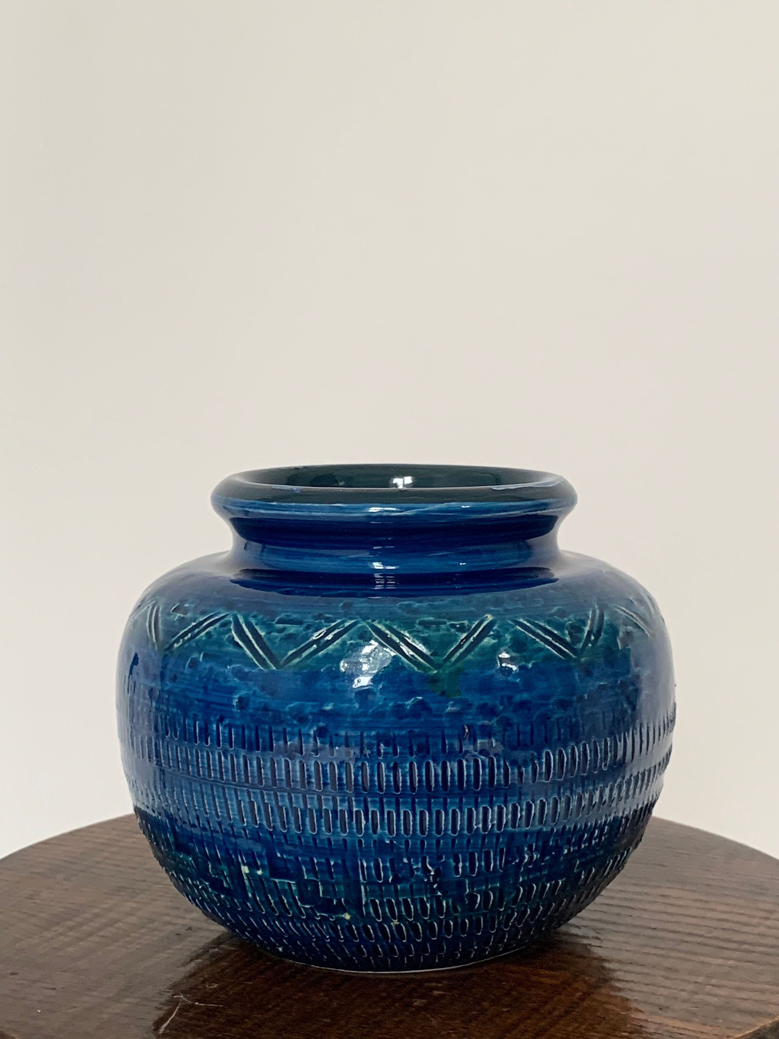 Vase by aldo londi for bitossi, italy 60s.