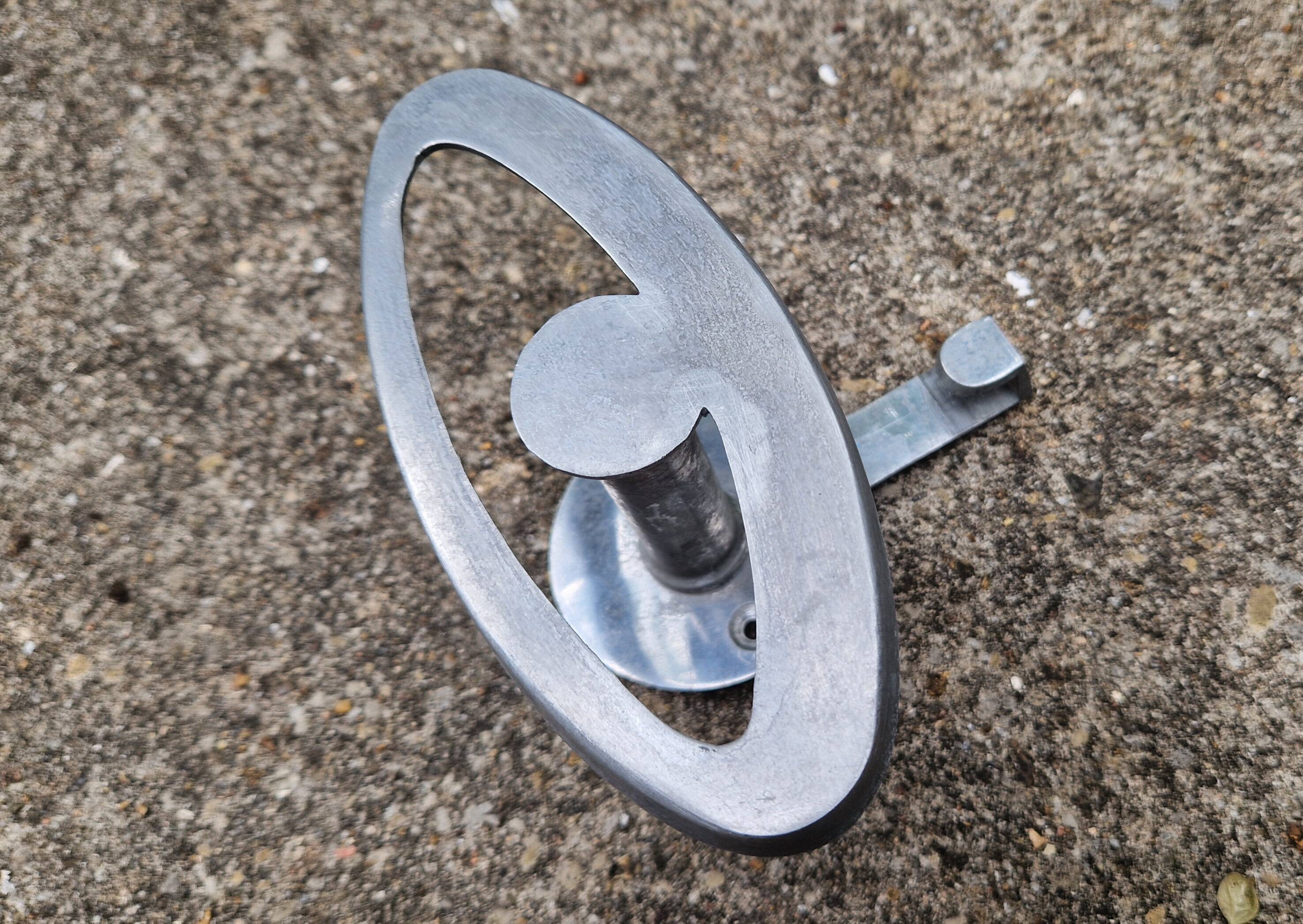 Patère en métal, années 1960