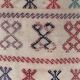 Ancien chemin de Kilim étroit turc 114x50 cm shabby chic, kelim vintage