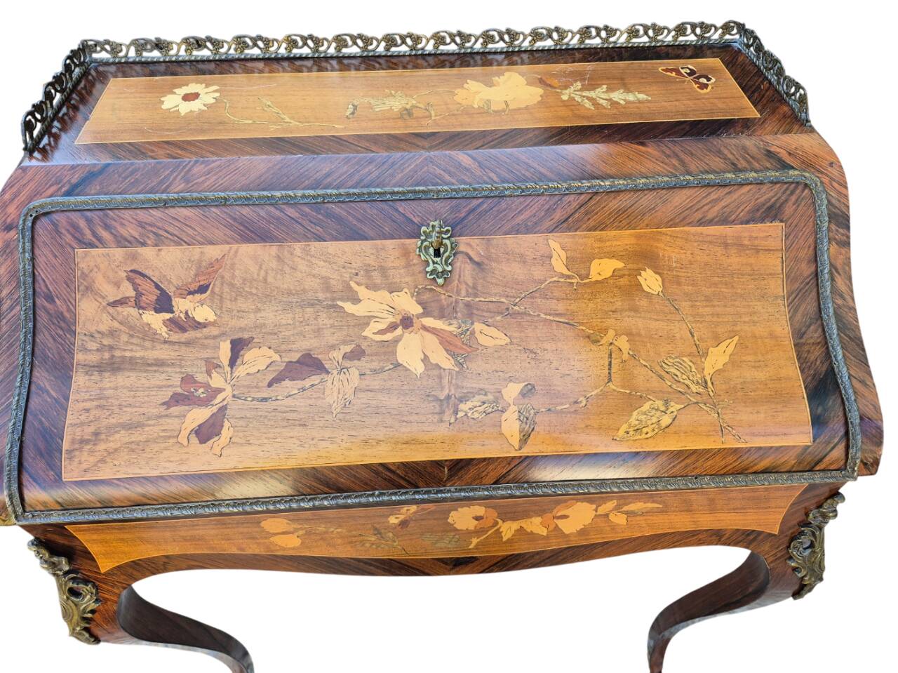 Bureau de dame style louis XV début XX