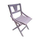 Children's chair in purple patina wood