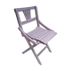 Children's chair in purple patina wood