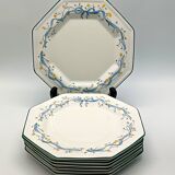 6 Johnson brothers England dessert plates