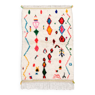 Colorful Moroccan Berber rug Azilal 1.47x0.94m