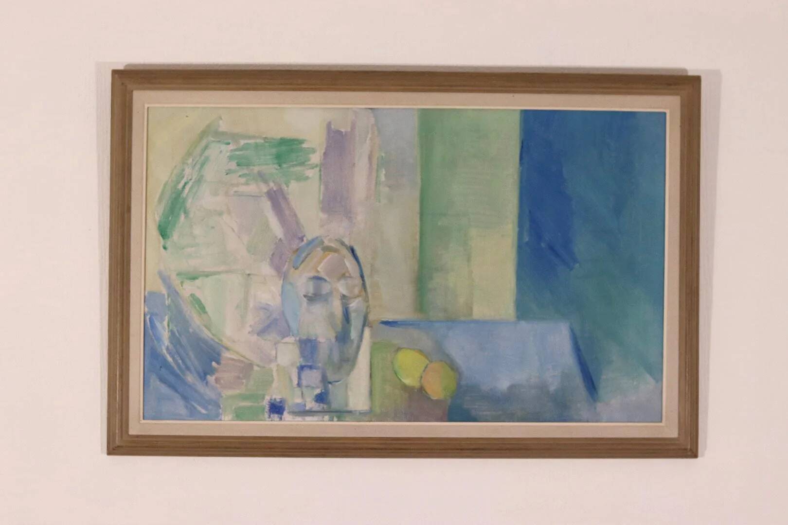 Original Swedish Oil on Canvas – “Still Life in Blue and Green”