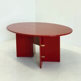 Antella dining table / console table by Kazuhide Takahama for Cassina in red