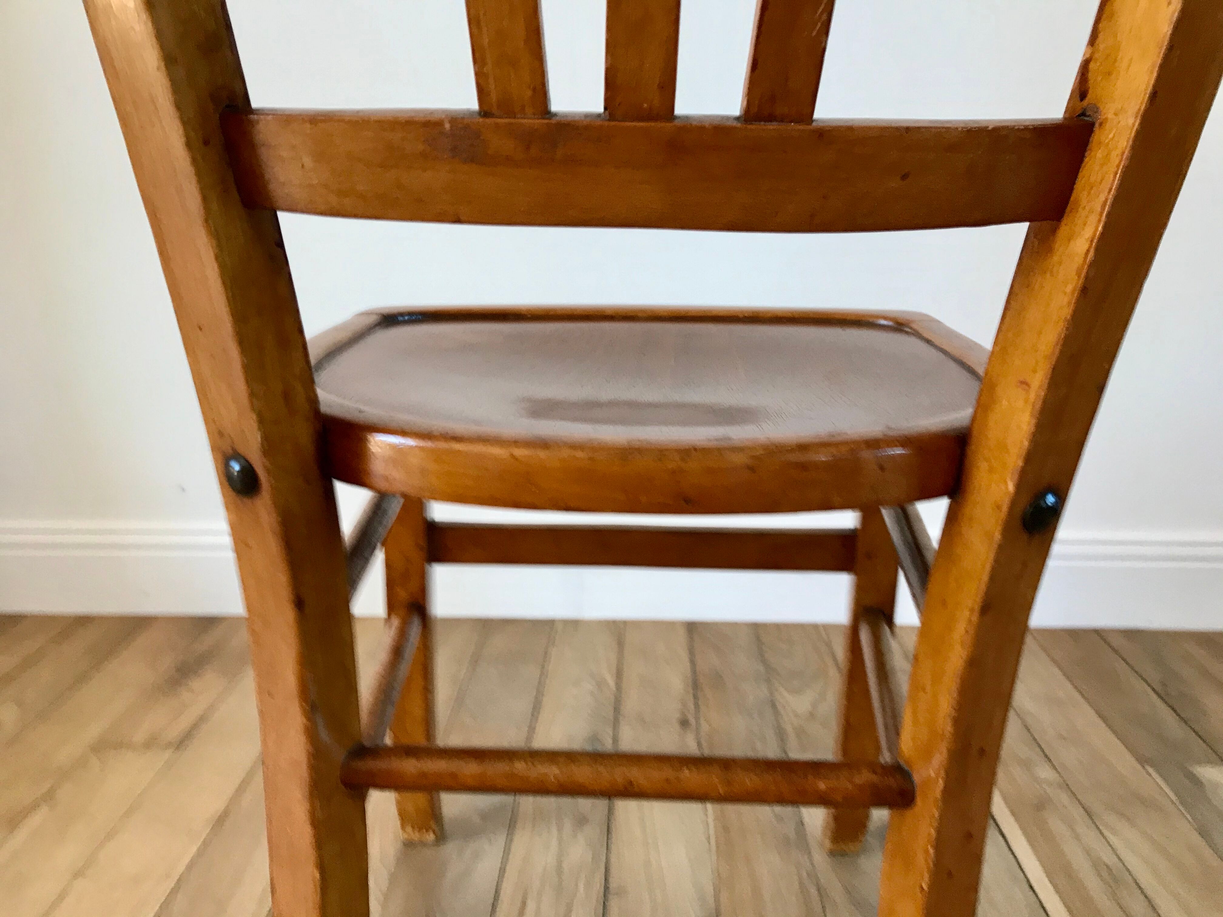 Trio de chaises bistrot Luterma années 50
