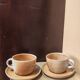 Paire de tasses en grès émaillé  vintage 1970