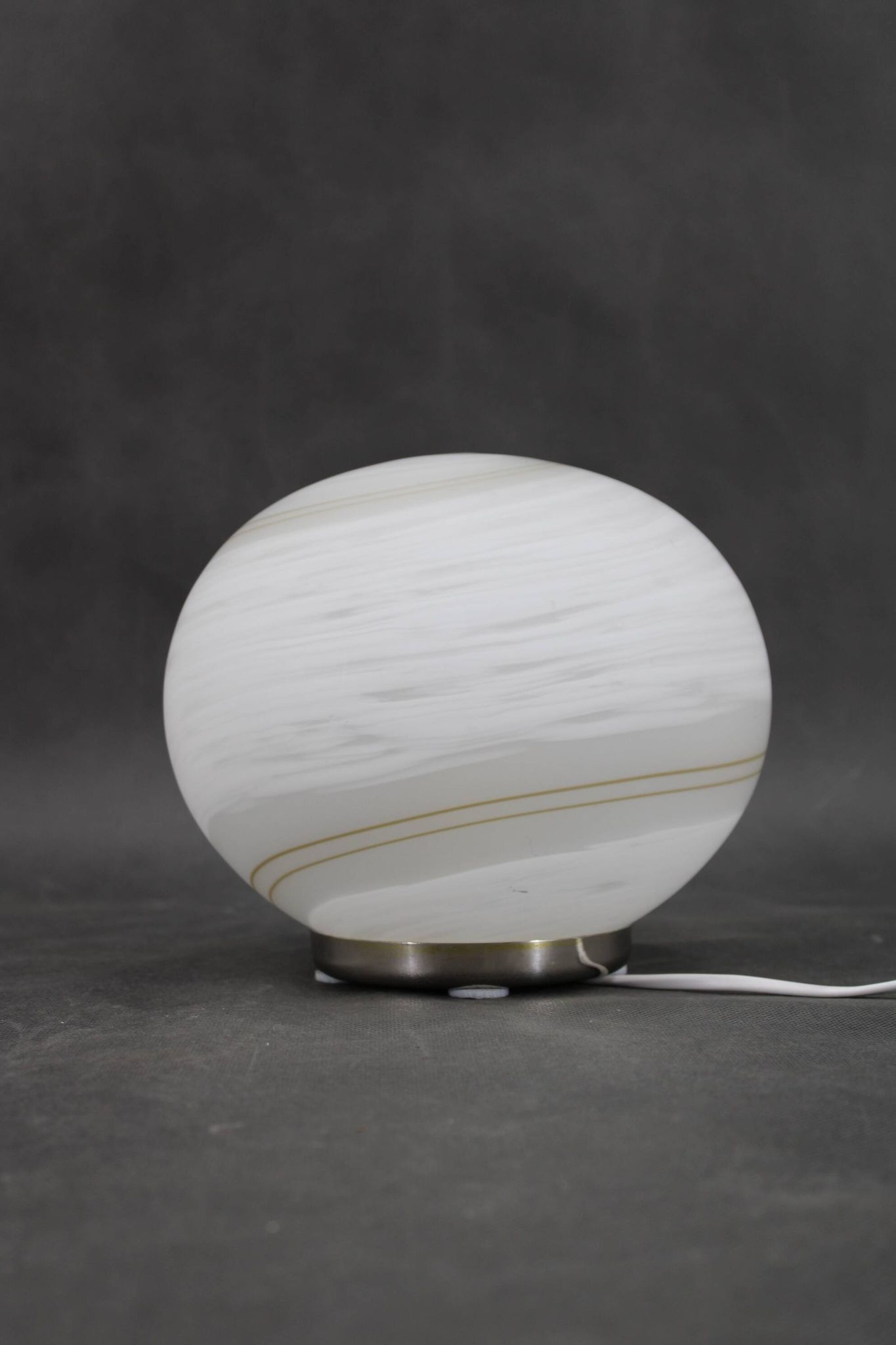 Lampe de table en verre des années 1980, Italie