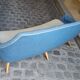 Sofa Sofa Arc curved EGG Scandinavian years 50-60