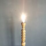 Wooden floor lamp