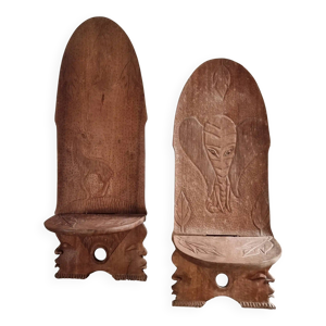 Paire de chaises pliantes