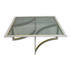 Mid-Century Modern Italian Chrome and Brass Coffee Table, 1970s