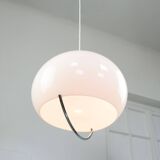 White Space Age Jolly Pendant Lamp from Guzzini, 60s