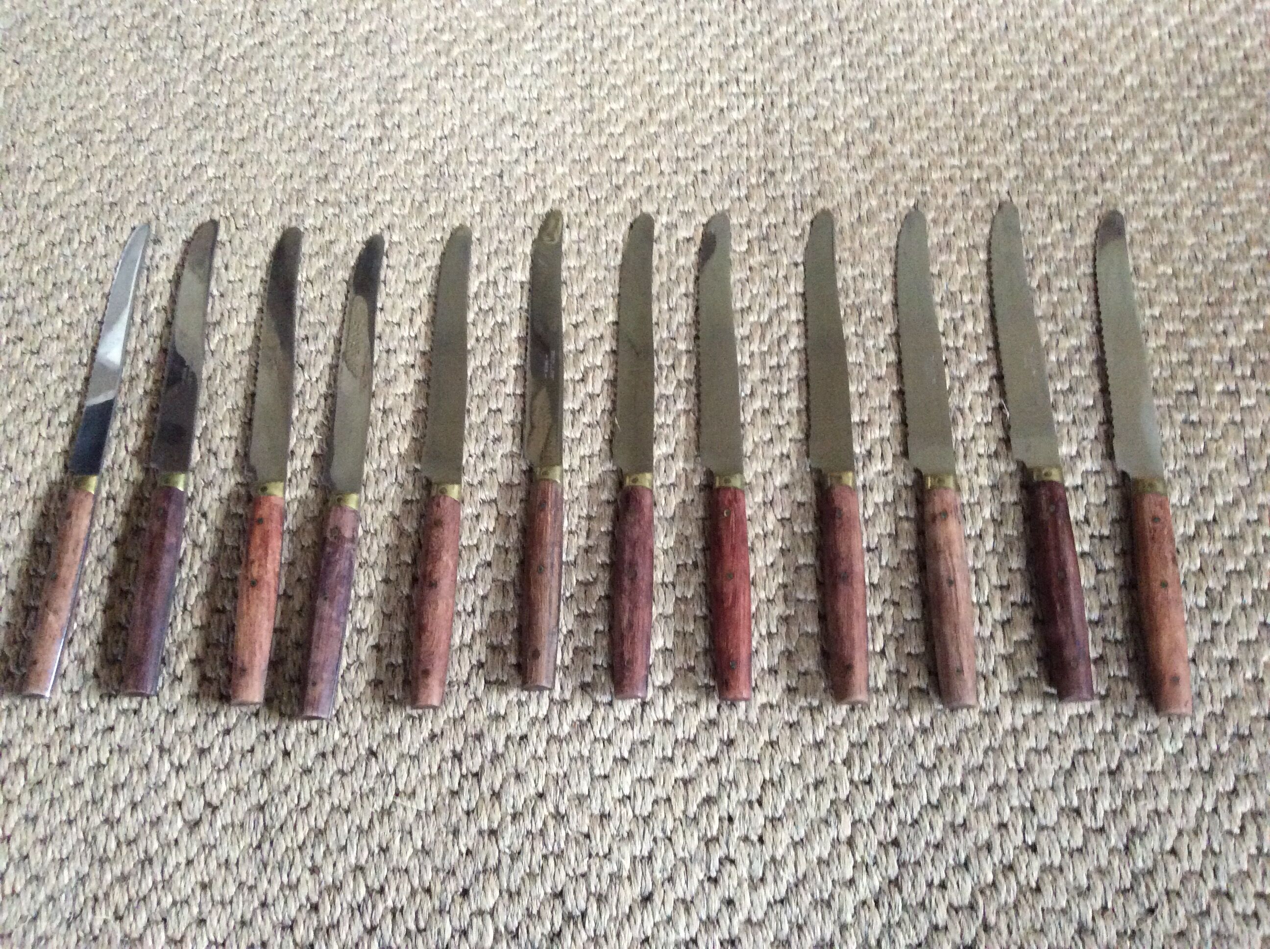 Series of 12 table knives