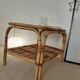 Vintage rattan coffee table from the 70s - organic lines, Riviera spirit.