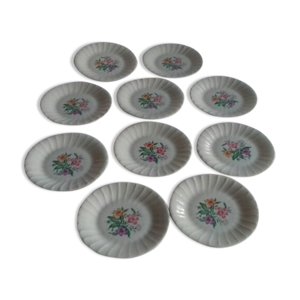 lot de 10 assiettes à